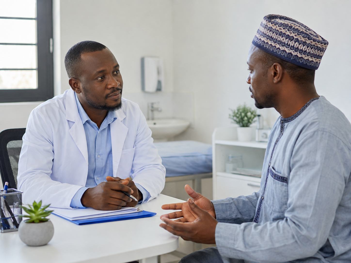 Consultation médicale attentive